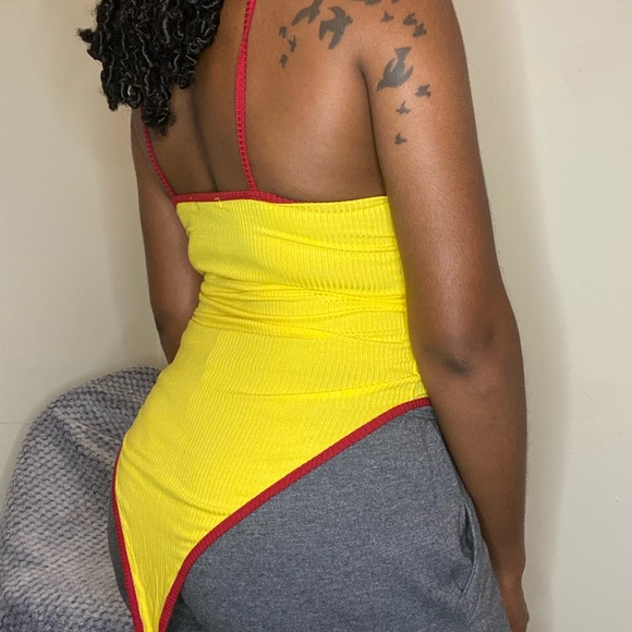 Yellow and red body suit - Picture 2 of 5